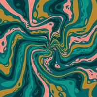 Abstract psychedelic groovy background. vector