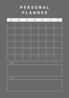 Notebook pages for notes, goals and to do list. Personal planner page template. Weekly schedule page. photo