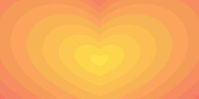 Hypnotic Heart Design with a Retro Twist. Vector Illustration Featuring a Mesmerizing Visual.
