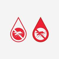 Mosquito icon and insect logo animal illustration design graphic vector