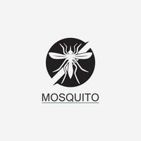 Mosquito icon and insect logo animal illustration design graphic vector