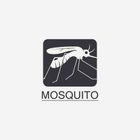 mosquito icono y insecto logo animal ilustración diseño gráfico vector