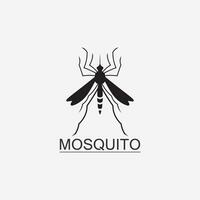 mosquito icono y insecto logo animal ilustración diseño gráfico vector