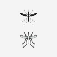 mosquito icono y insecto logo animal ilustración diseño gráfico vector