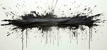 AI generated black and white ink splashes photo