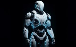AI generated Humanoid Robot, robot, modern technology robot industry artificial intelligence AI photo