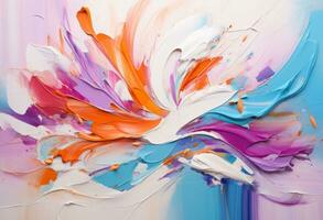 AI generated Abstract watercolor background photo