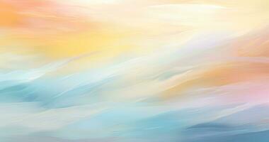 AI generated an abstract abstract background pastel yellow orange and blue photo