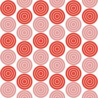 rojo sombra circulo modelo. circulo vector sin costura modelo. decorativo elemento, envase papel, pared losas, piso losas, baño losas.