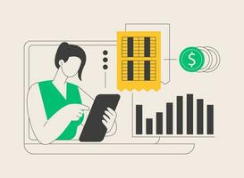 Enterprise accounting abstract concept vector illustration.