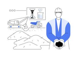 Tar sands abstract concept vector illustration.