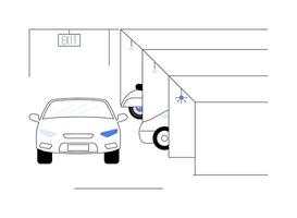 bahía indicador resumen concepto vector ilustración.