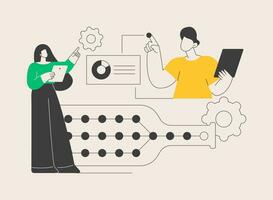 Bottleneck analysis abstract concept vector illustration.