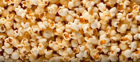 AI generated popcorn in film theater or theatre photo