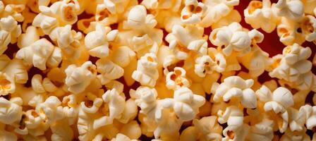 AI generated popcorn in film theater or theatre photo