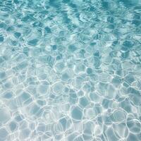 AI generated top view of the surface of swimming pool water photo