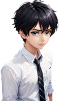 AI generated Male Anime Characters PNG Transparent Background