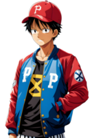 AI generated Male Anime Characters PNG Transparent Background