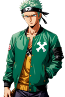 AI generated Male Anime Characters PNG Transparent Background