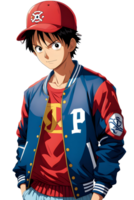 AI generated Male Anime Characters PNG Transparent Background