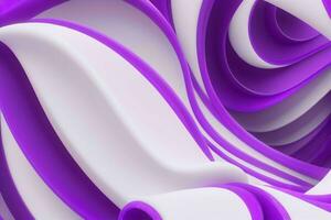 AI generated 3d rendering luxury bold purple and white abstract background. Pro Photo