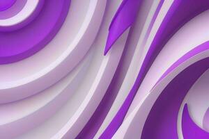 AI generated 3d rendering luxury bold purple and white abstract background. Pro Photo