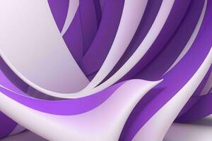 AI generated 3d rendering luxury bold purple and white abstract background. Pro Photo