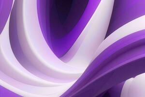 AI generated 3d rendering luxury bold purple and white abstract background. Pro Photo