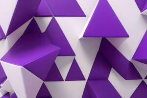 AI generated 3d rendering luxury bold purple and white abstract background. Pro Photo