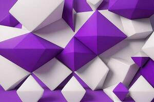 AI generated 3d rendering luxury bold purple and white abstract background. Pro Photo