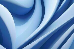 AI generated 3d rendering luxury blue and white abstract background. Pro Photo