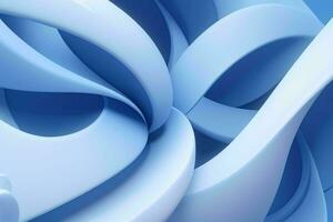 AI generated 3d rendering luxury blue and white abstract background. Pro Photo