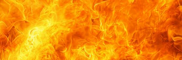 blaze fire flame conflagration texture for banner background, 3 x 1 ratio photo