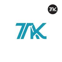 Letter TAK Monogram Logo Design vector