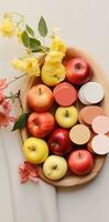 AI generated a liitle photo of a bunch of apples