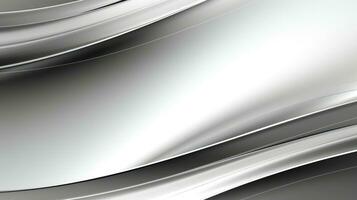 AI generated Metal silver shiny texture background, modern design element for posters and flyers. photo