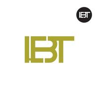 Letter LBT Monogram Logo Design vector