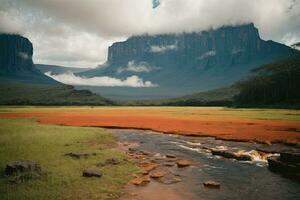 ai generado majestuoso cascadas cascada rodeado por lozano acantilados y verdor generativo por ai foto