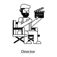 Trendy Director Concepts vector