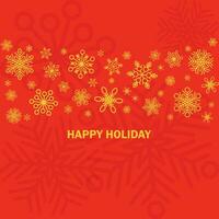 Winter and christmas background vector design with snowflakes with copyspace