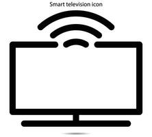 Smart television icon vector