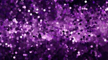 AI generated purple and purple confetti, glitter and confetti photo