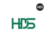 Letter HDS Monogram Logo Design vector