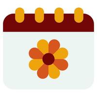 Spring spring calender Vector object illustration
