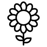 Spring flower sun Vector object illustration