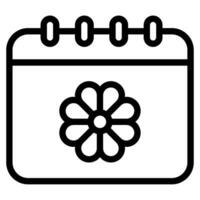 Spring spring calender Vector object illustration