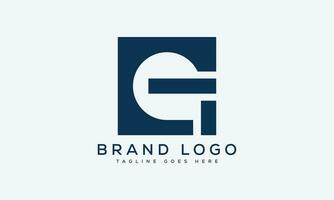 letra Georgia logo diseño vector modelo diseño para marca.