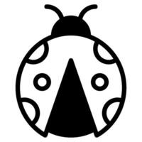 Spring ladybug Vector object illustration