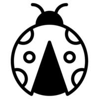 Spring ladybug Vector object illustration