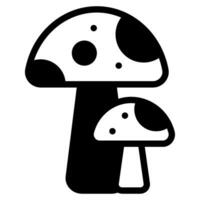 Spring mushroom Vector object illustration